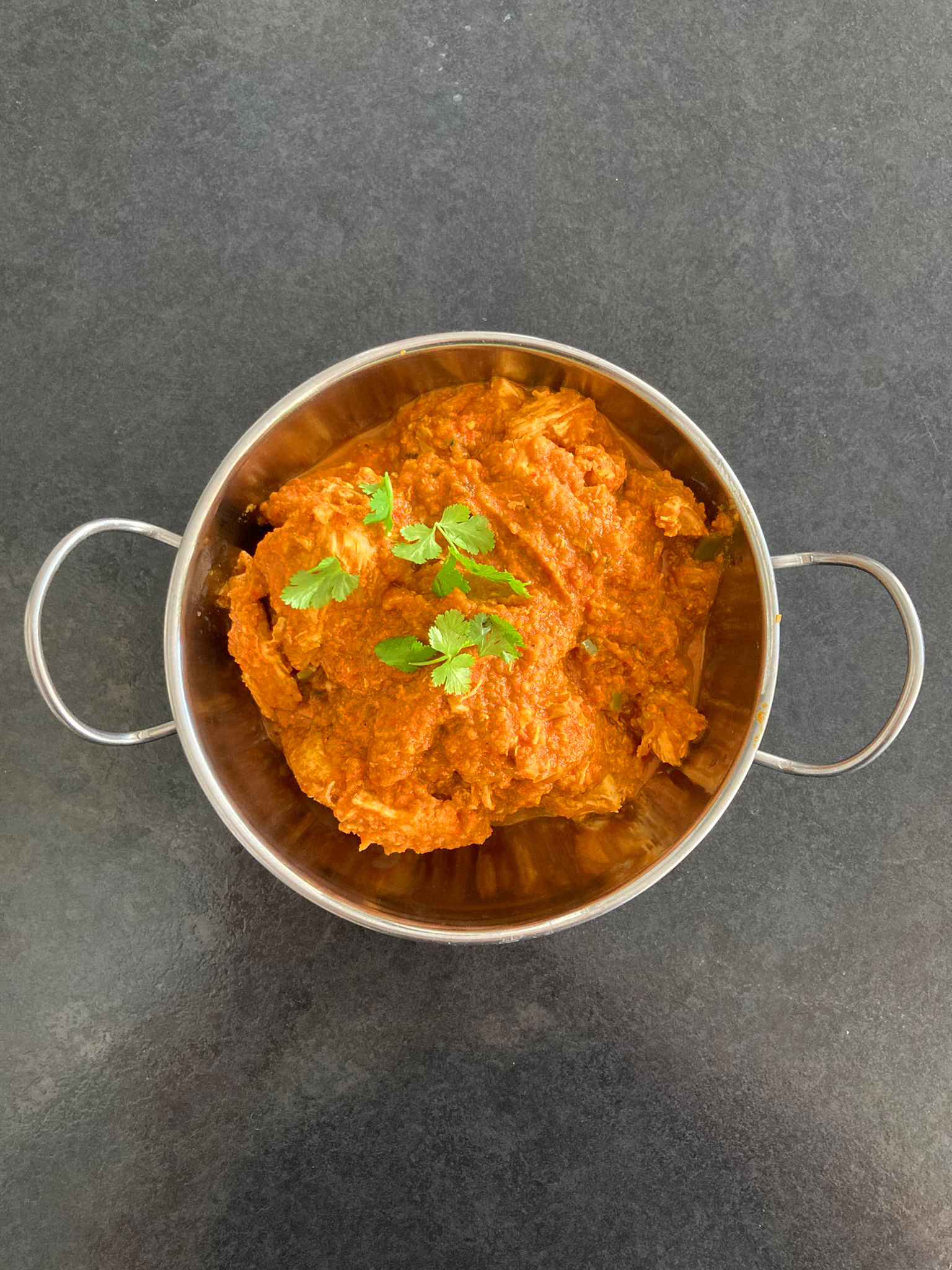 photo of Delhi Murgh Changezi in a balti dish