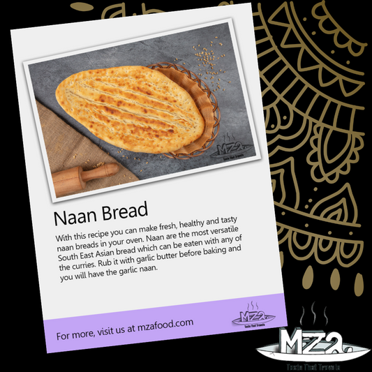 image of the naan bread recipe card