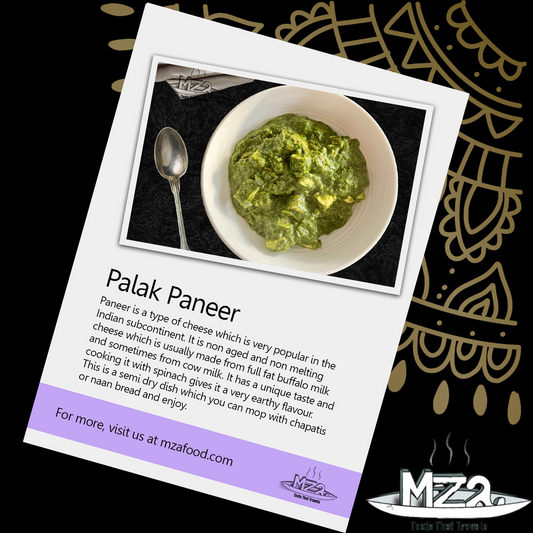 image of the Palak Paneer recipe card