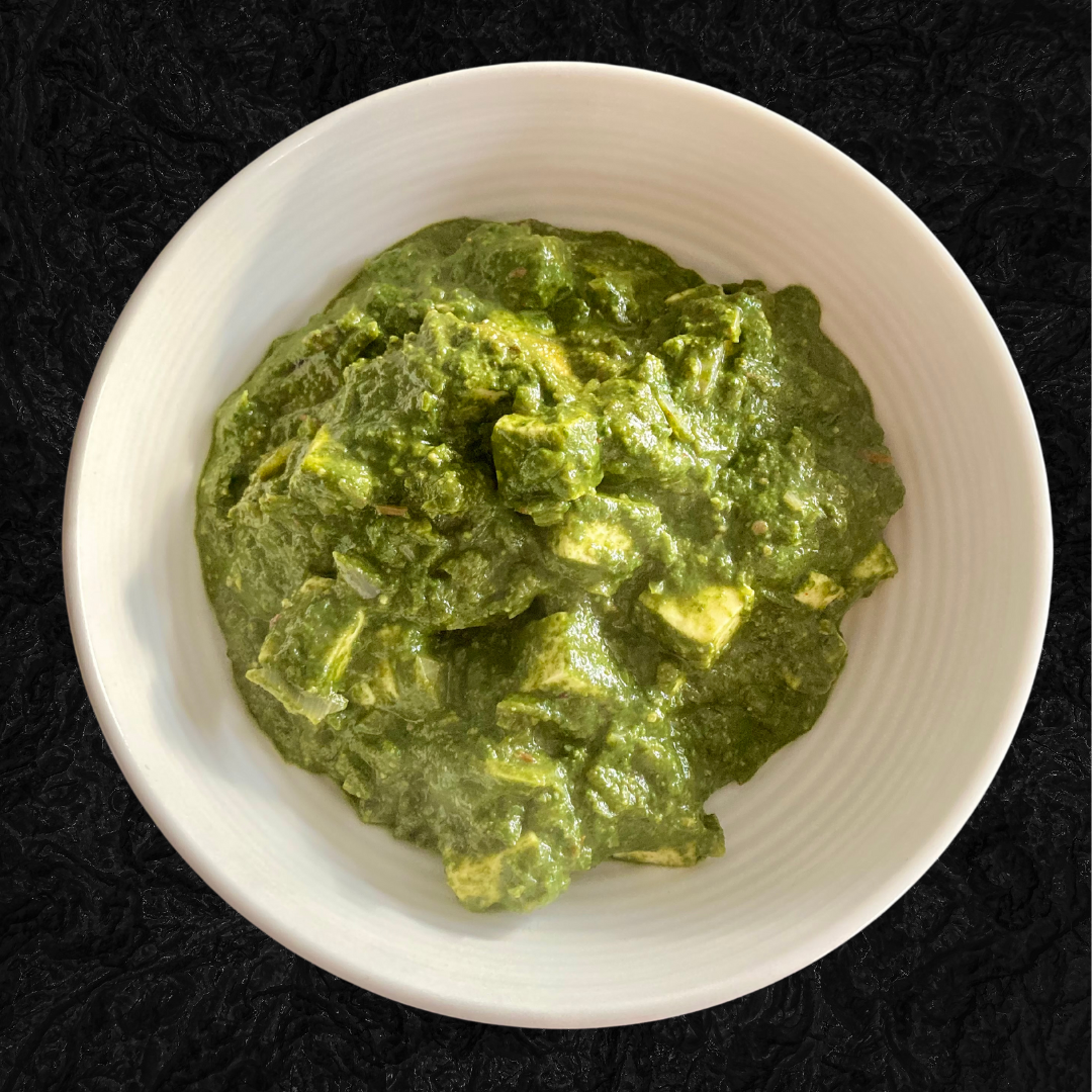 image of a bowl of palak paneer