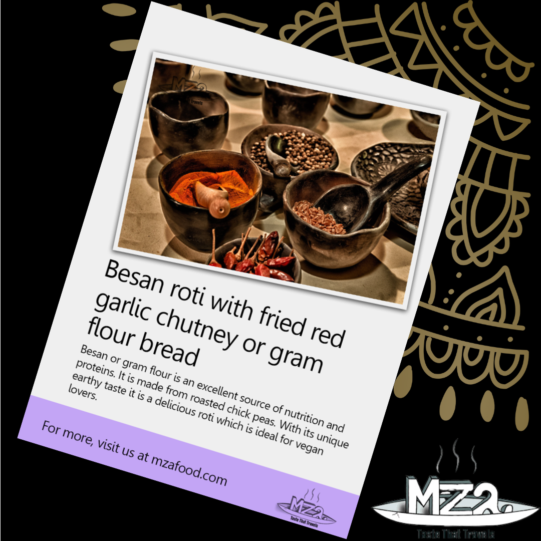 image of the Besan roti recipe card