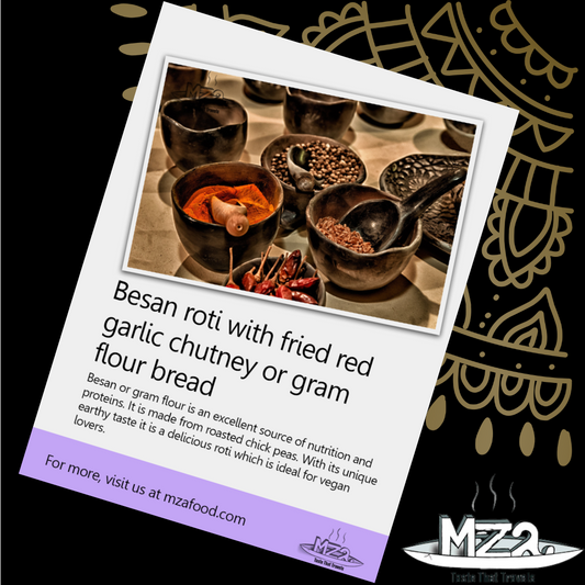 image of the Besan roti recipe card
