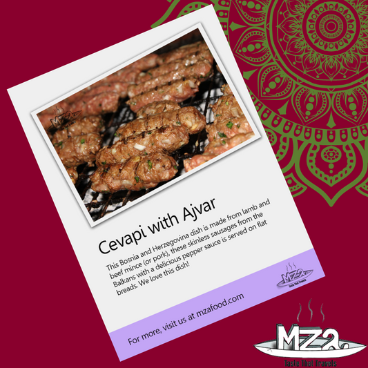 Cevapi with Ajvar (Grilled Meat with Red Pepper Sauce)  Spice Kit