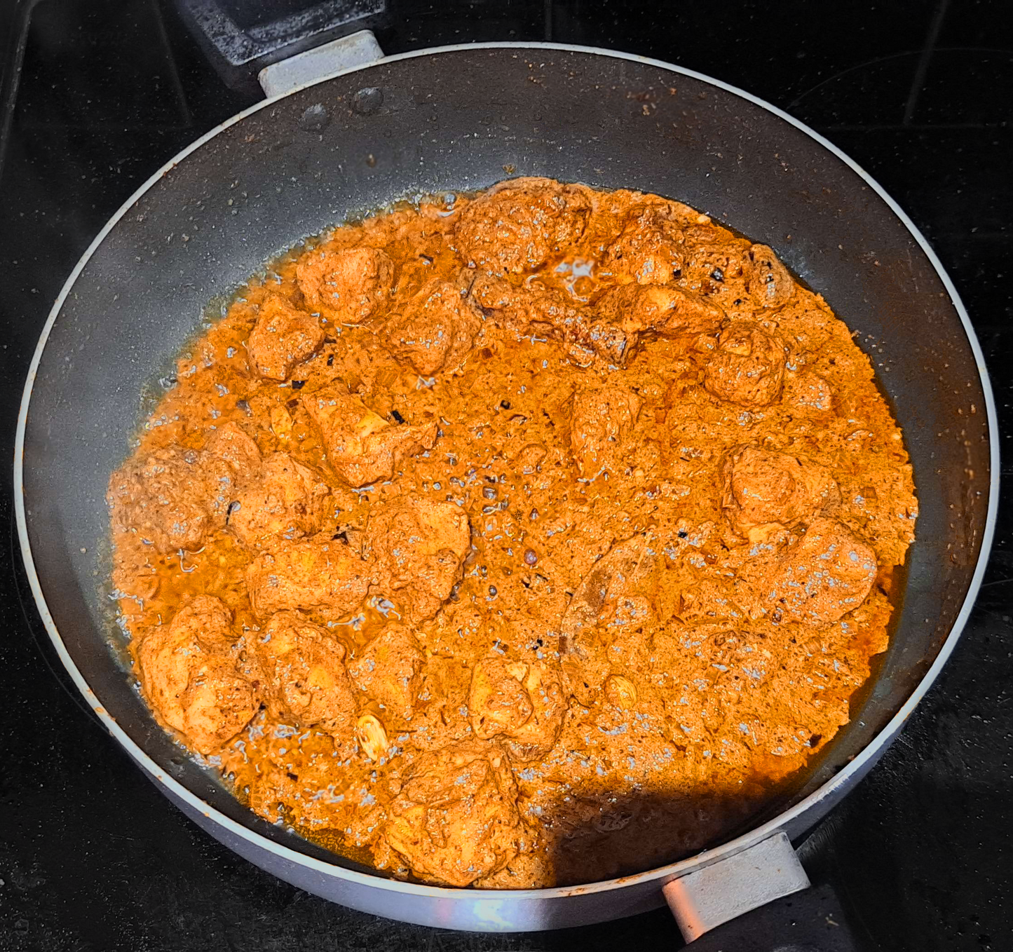 Photo of delhi qorma cooked in a frying pan