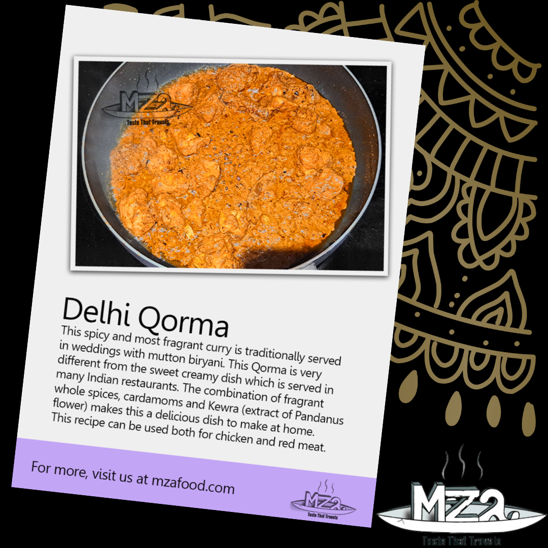 image of the Delhi Qorma recipe card