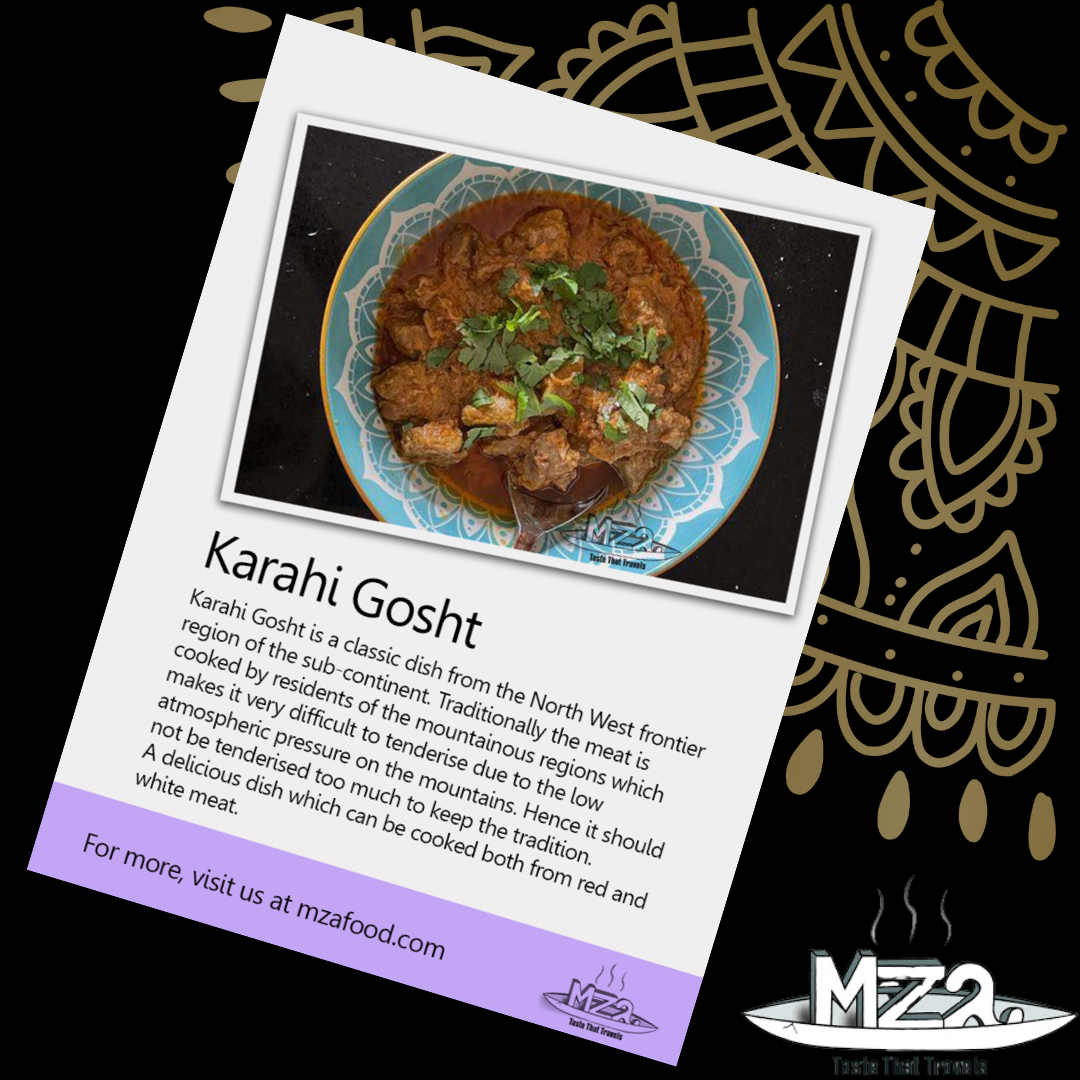 image of the Karahi Gosht recipe card