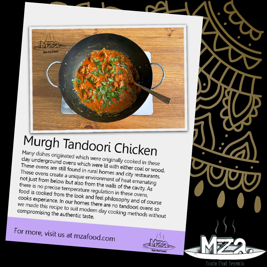 image of the Murgh tandoori chicken recipe card