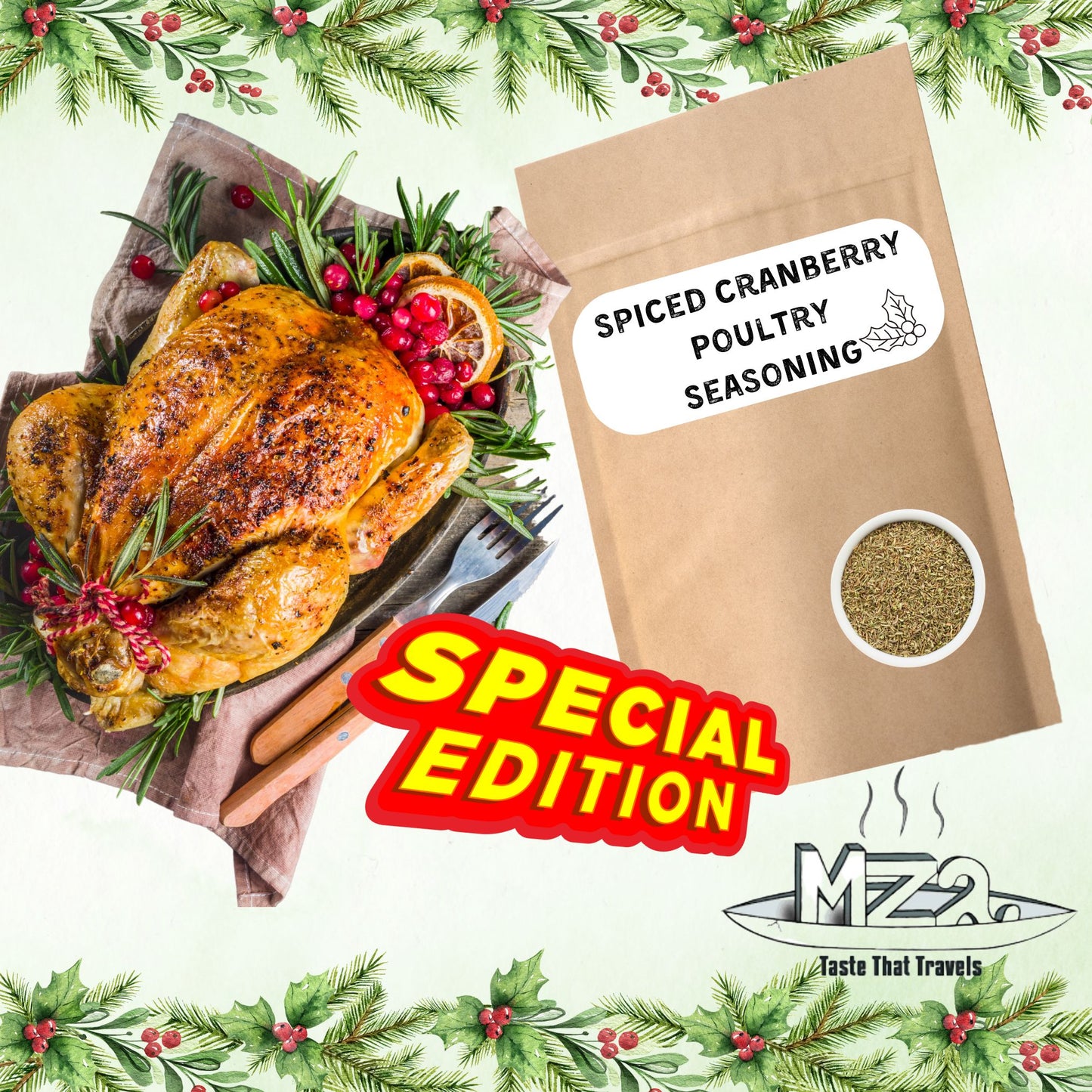 Mza Spiced Cranberry Seasoning