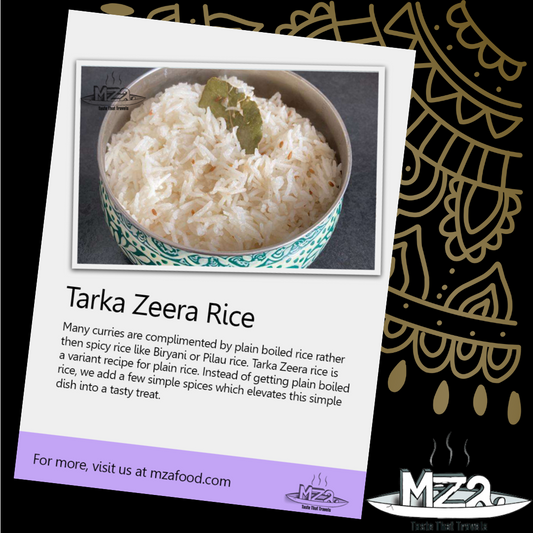image of the Tarka Zeera Rice recipe card