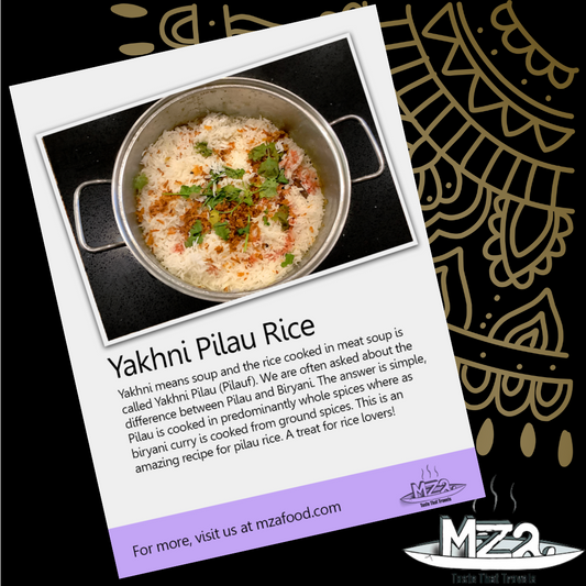 image of the Yakhni Pilau rice recipe card