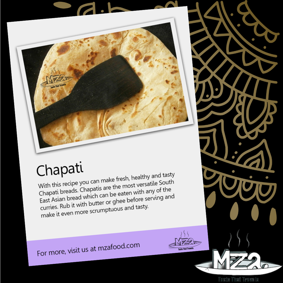 image of the chapati recipe card