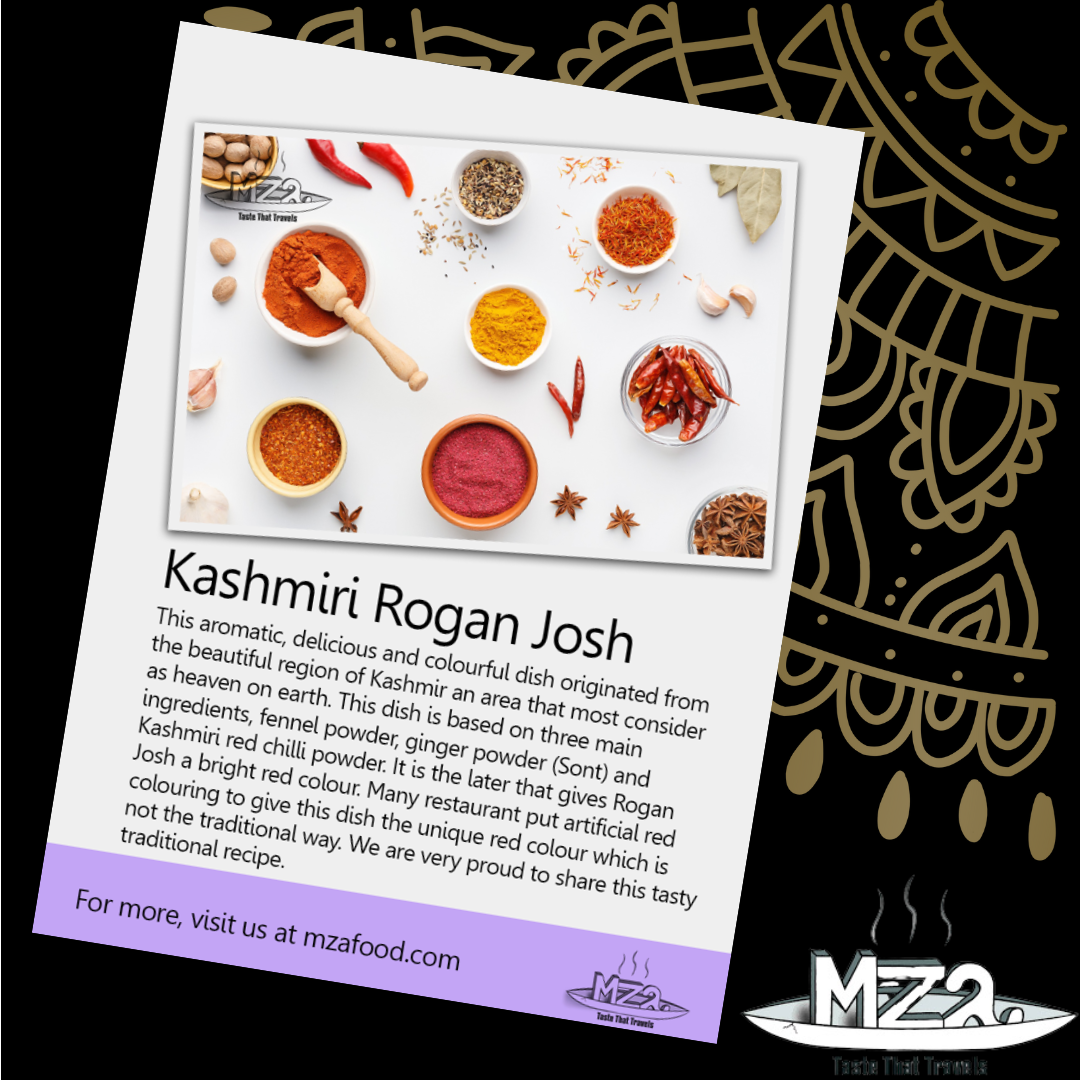 image of the Kashmiri Rogan Josh recipe card