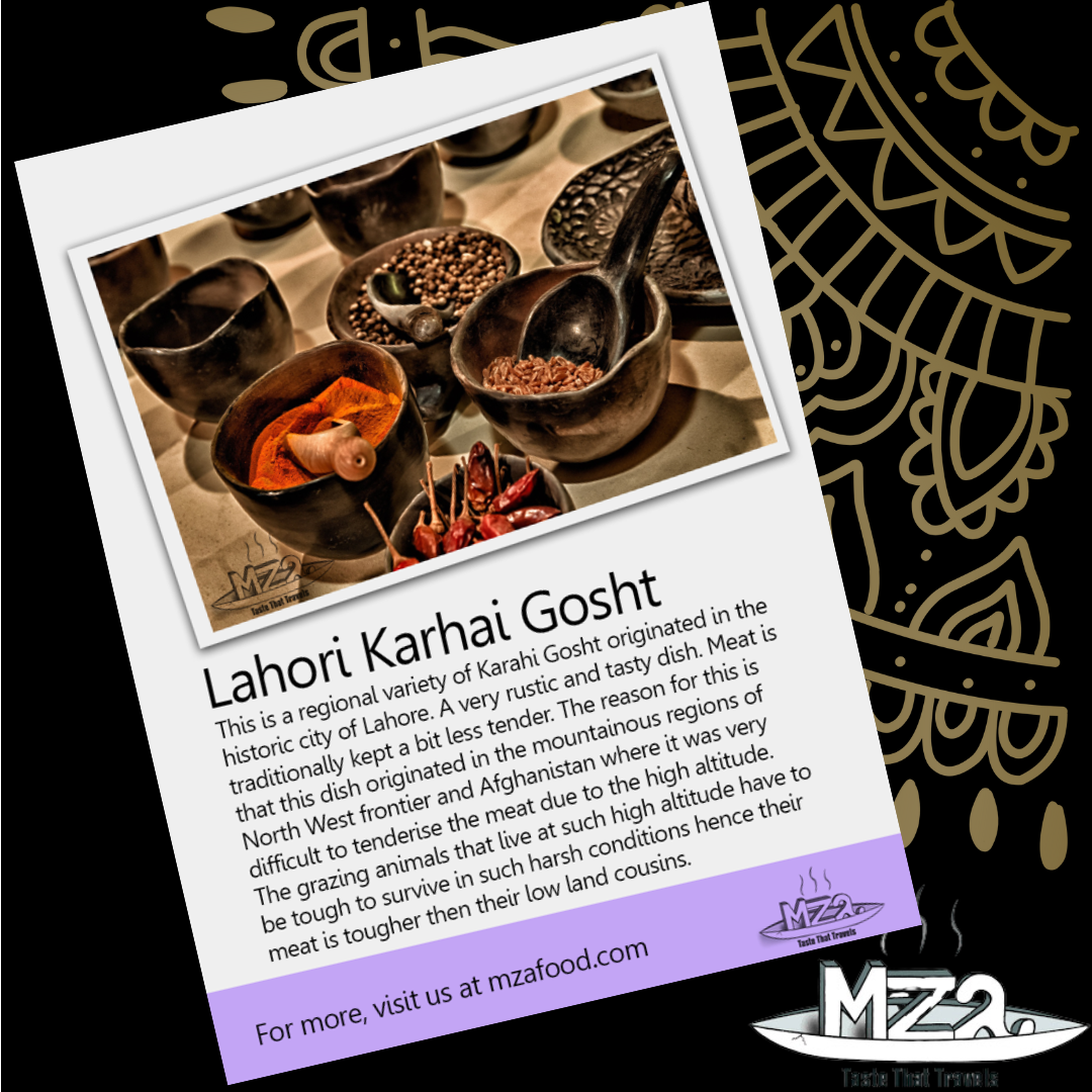 image of the Lahori Karhai Gosht recipe card