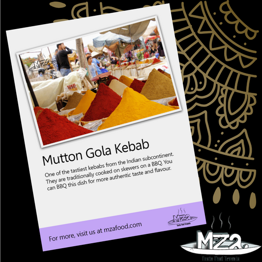 image of the mutton Gola kebab recipe card