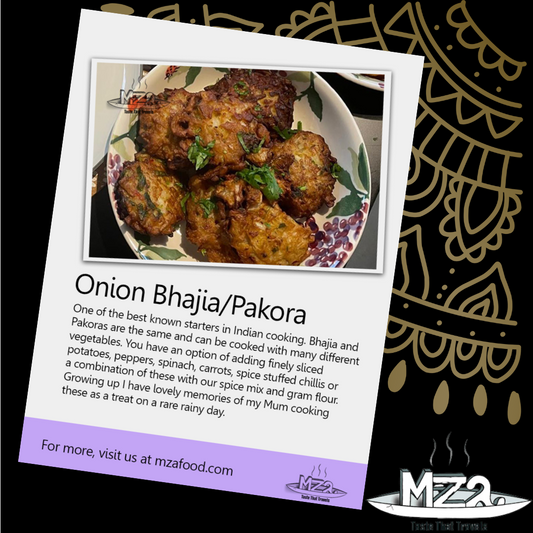 image of the Onion Bhajia/pakora recipe card