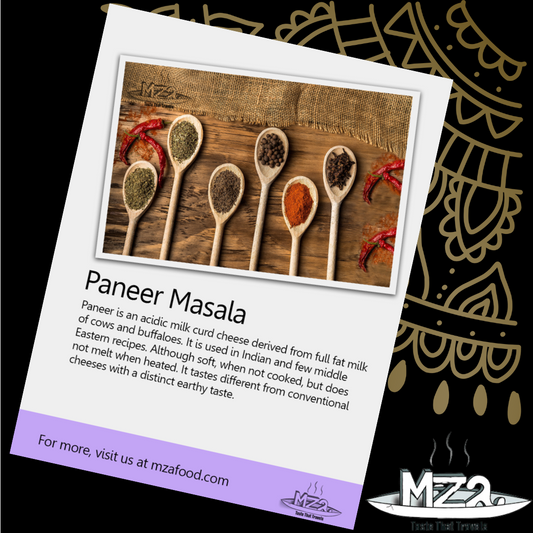 image of the Paneer Masala recipe card