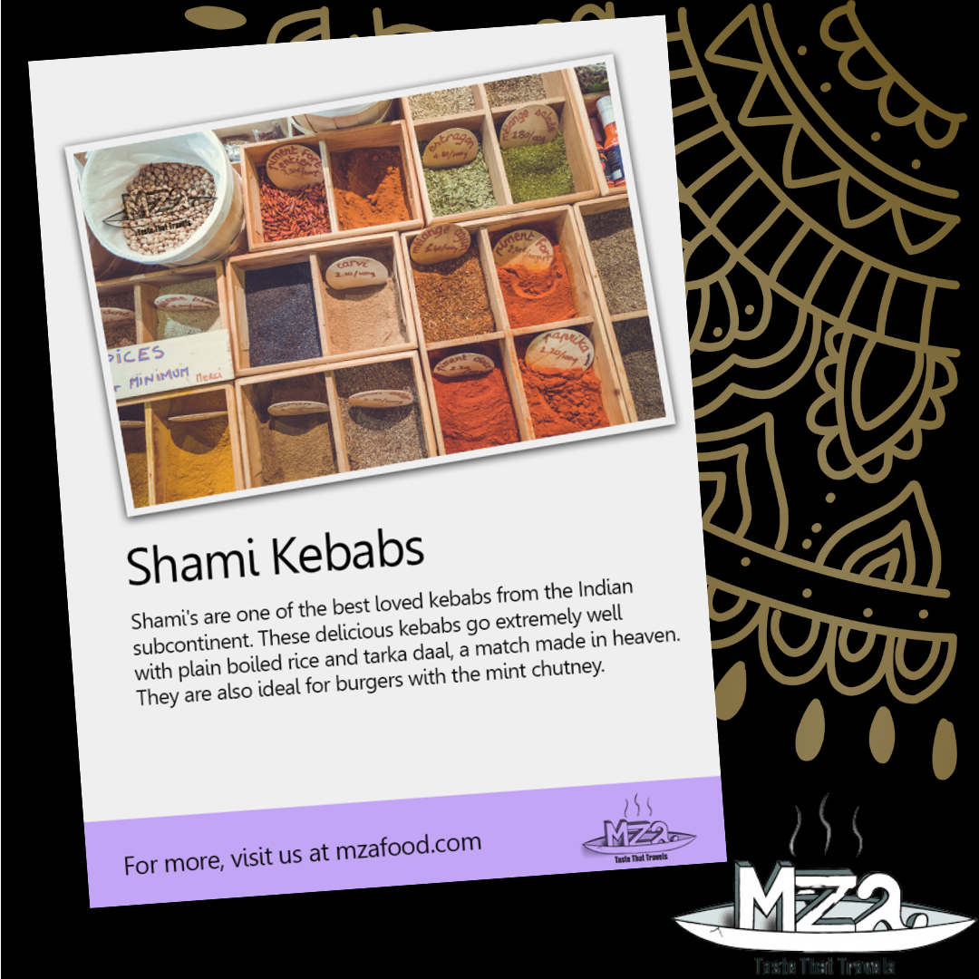 image of the Shami Kebabs recipe card